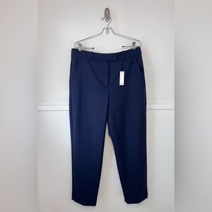 Banana Republic High-Rise Tapered Italian Wool Ankle Pant in Navy Blue NWT